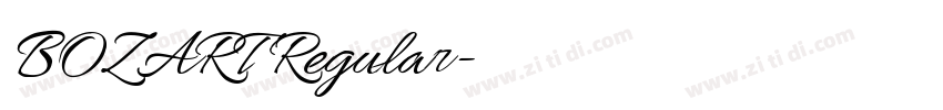 BOZART Regular字体转换 BOZART Regular字体转换